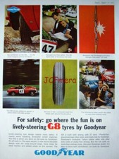Pneu Good Year G8 1965 impressão publicitária #2 - anúncio original no quadro comprar usado  Enviando para Brazil