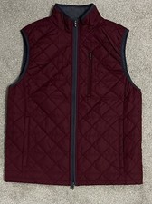 Colete Oxford Marrom Masculino Médio Puff Jaqueta Acolchoada Zíper Bolsos de Golfe $159 Ret comprar usado  Enviando para Brazil