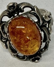 Silber ring bernstein gebraucht kaufen  Augsburg