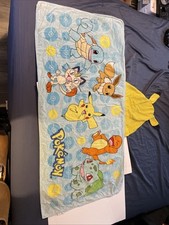Toalha com capuz Pokemon infantil banho praia piscina Pikachu anime desenho animado comprar usado  Enviando para Brazil