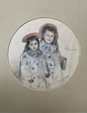 Tableau dessin fillettes d'occasion  Dijon