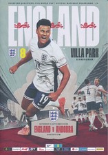 England andorra 2025 for sale  UK