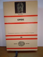 Epicuro opere einaudi usato  Italia