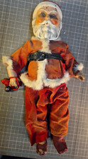Boneco de Natal grande 19" composição articulada antiga Papai Noel boneco -Reparo comprar usado  Enviando para Brazil