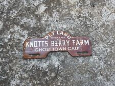 Placa de esmalte porcelana Knotts Berry Farm tamanho 6 x 2,5 polegadas comprar usado  Enviando para Brazil