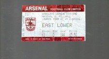 Used ticket arsenal for sale  LONDON