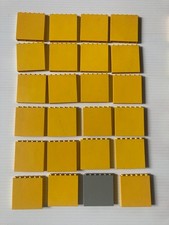 24 Lego Vintage 1978 parede de tijolos quadrados amarelos 5 x 5 cm (3754) comprar usado  Enviando para Brazil