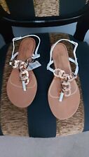 Gorgeous white sandals for sale  MANCHESTER