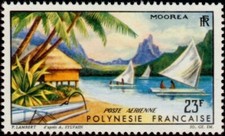 Timbre polynésie charnière d'occasion  Dunkerque-