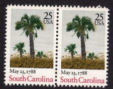 Par de selos de palmeiras Scott #2343 Carolina do Sul - MNH comprar usado Par de selos de palmeiras Scott #2343 Carolina do Sul - MNH comprar usado  Enviando para Brazil