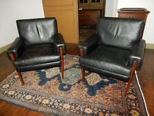 Paire fauteuils cuir d'occasion  Chazelles