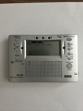 Metrônomo sintonizador cromático digital prata KORG TM-40 ótimo estado frete grátis comprar usado  Enviando para Brazil