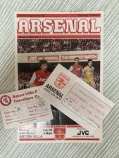 Arsenal aston villa for sale  SUTTON COLDFIELD