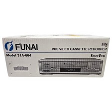 Magnetowid Funai 31A-664 VHS 6-głowicowy stereo Hi-Fi VPS/PDC nowy odczyt na sprzedaż  Wysyłka do Poland