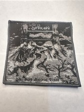 SATYRICON, TEMPOS MEDIEVAIS ESCUROS, BORDA CINZA, 4X4 POLEGADAS, PATCH TECIDO comprar usado  Enviando para Brazil