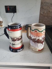 Budweiser tankards set for sale  LEICESTER