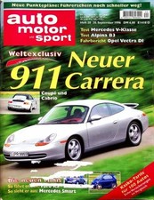 2) Auto Motor Sport AMS 20/1996 - Opel Vectra B DI 16V  - Mercedes V 230 TD mit comprar usado  Enviando para Brazil