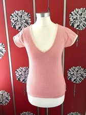 Blusa ABERCROMBIE & FITCH LISTRA VERMELHA ALGODÃO PEQUENA USADA UMA VEZ NA FILMAGEM, usado comprar usado  Enviando para Brazil