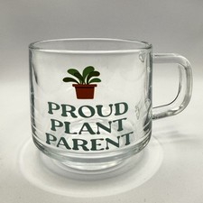 Caneca de vidro “Proud Plant Parent” 10 oz comprar usado  Enviando para Brazil