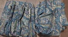 Painéis de cortina pregas vintage feitos sob medida x 2 - Paisley - Cores profundas comprar usado  Enviando para Brazil