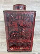 Usado, Pudim antigo Schepps lata de cocoanut lata torta bolo macaco vermelho publicidade comprar usado  Enviando para Brazil