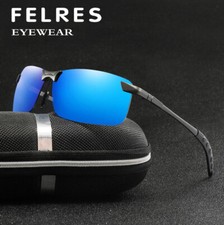 Óculos de sol masculino polarizado de metal UV400 óculos de visão noturna para condução externa novo comprar usado  Enviando para Brazil