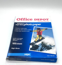 Usado, Papel fotográfico Office Depot PREMIUM alto brilho 100 folhas 8,5”x11” 69 lb 10,25 mils comprar usado  Enviando para Brazil