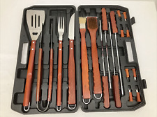 Chefmaster 19 peças Conjunto de ferramentas para churrasco espátula, pinça, escova de limpeza de grelha, garfo de carne... comprar usado  Enviando para Brazil