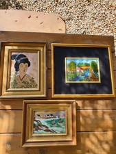 Lot tableaux émail d'occasion  Limoges-