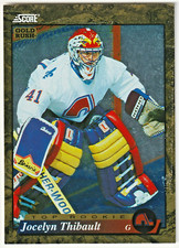 1993-94 Pinnacle (Pontuação) "Goal Rush" Gold Parallel SP # 593 Jocelyn Thibault RC! comprar usado  Enviando para Brazil
