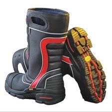 Botas de combate a incêndio estruturais de couro vermelho Fire-Dex FDXL200, 13, masculinas, usado comprar usado  Enviando para Brazil