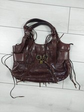 Bolsa de mão Balenciaga bolsa franja de couro marrom N1328 B103208 comprar usado  Enviando para Brazil