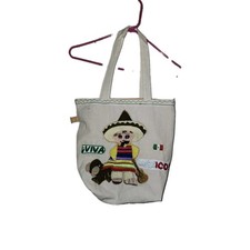 Bolsa tote Viva México bege algodão, design mexicano ombro de viagem comprimento 21"  comprar usado  Enviando para Brazil