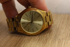 Relógio Michael Kors Original MK3179 Feminino Slim Runway Dourado Aço Inoxidável 42m, usado comprar usado  Enviando para Brazil