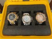 Original Invicta Swiss Made Subaqua relógio cronógrafo conjunto em estojo de mergulho com 3 slots comprar usado  Enviando para Brazil