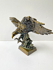 Bronze eagle figurine for sale  DEESIDE