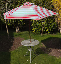 Striped garden parasol for sale  CHINNOR
