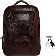 Mochila de couro LV masculina mochila de negócios couro bovino real 17"" laptop comprar usado  Enviando para Brazil