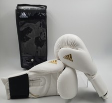 Luvas de boxe Adidas brancas com alça preta, usado comprar usado  Enviando para Brazil