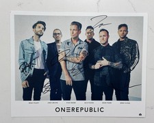 Foto #1 One Republic banda completa autografada assinada 8,5x11” comprar usado  Enviando para Brazil