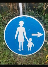 Altes verkehrsschild fußgäng gebraucht kaufen  Siegburg