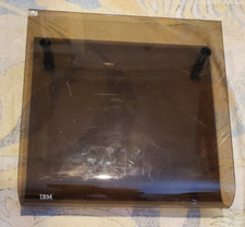 Suporte de impressora de acrílico genuíno IBM vintage década de 1980 marrom esfumaçado 16” x 16” comprar usado  Enviando para Brazil
