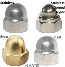 Dome nuts stainless for sale  WAKEFIELD