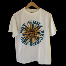 Camiseta Vintage Red Hot Chili Peppers Tamanho Grande European Tour 1996 Sun Face REIMPRESSÃO, usado comprar usado  Enviando para Brazil