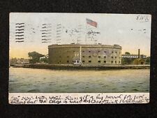 Cartão postal foto antiga William 1907 Castelo da Ilha dos Governadores de Nova York NY comprar usado  Enviando para Brazil