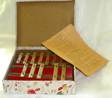 Brinquedo vintage raro 'The Junior 13 notas xilofone', caixa e folha de música c1950, usado comprar usado  Enviando para Brazil