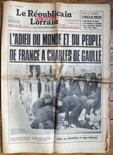Journal republicain lorrain d'occasion  Issy-les-Moulineaux