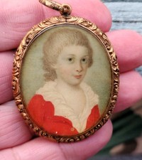 antique portrait miniatures for sale  HAYLE