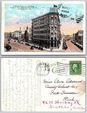 Indiana Trust Company Building Indianapolis w pocztówce, używany na sprzedaż  Wysyłka do Poland