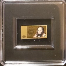 Goldbarren 1000 banknote gebraucht kaufen  Flöha